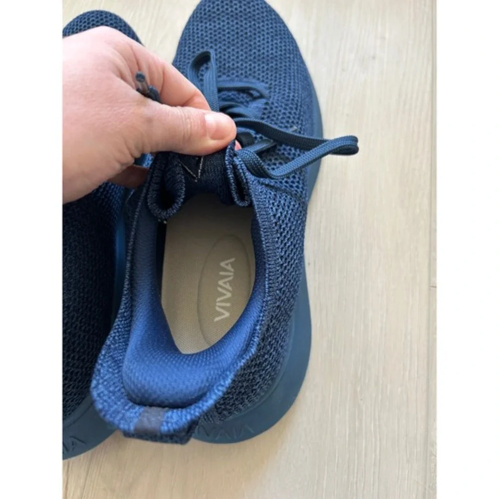 VIVAIA Unisex Mesh Urban Sneakers Navy Knit Walking‎ Comfort Shoes Hands free 44